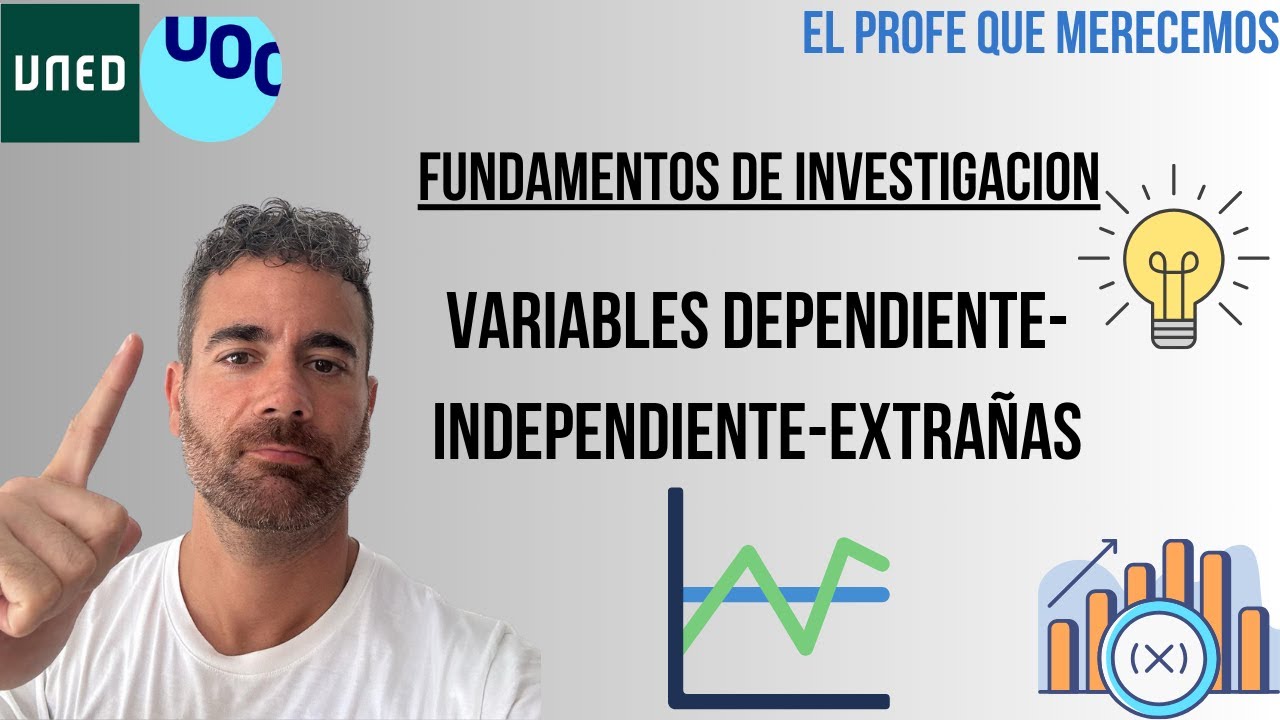 Fundamentos Investigación UOC/UNED: Variables independiente/dependientes (@elprofequemerecemos) 🧑‍🏫