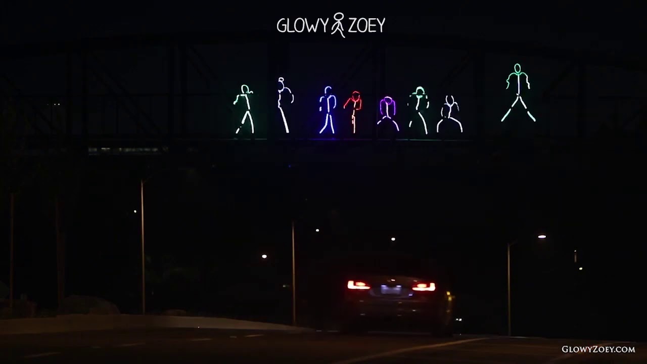 light up LED stick figure suits