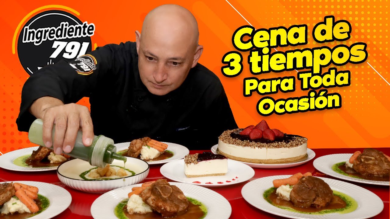 🍷 Completa y Deliciosa CENA ESPECIAL que todos amarán 😍 ¡Harás que te pidan la receta!