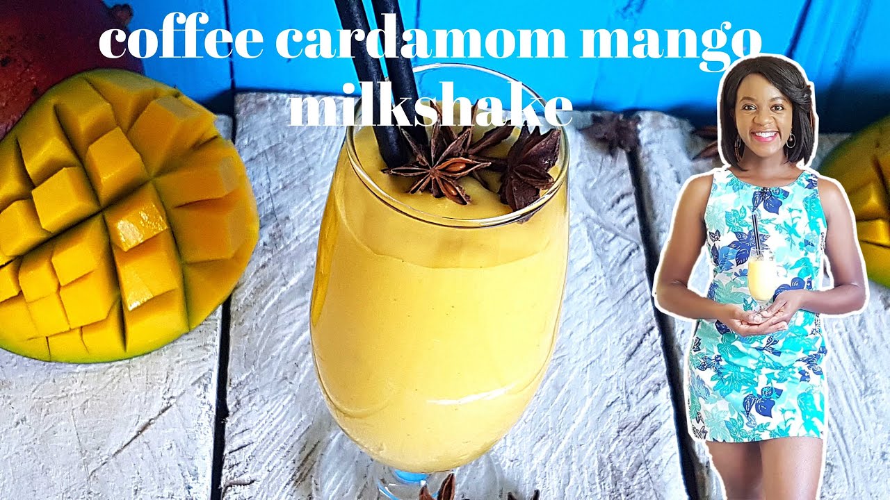 COFFEE CARDAMOM MANGO MILKSHAKE | KALUHI'S KITCHEN