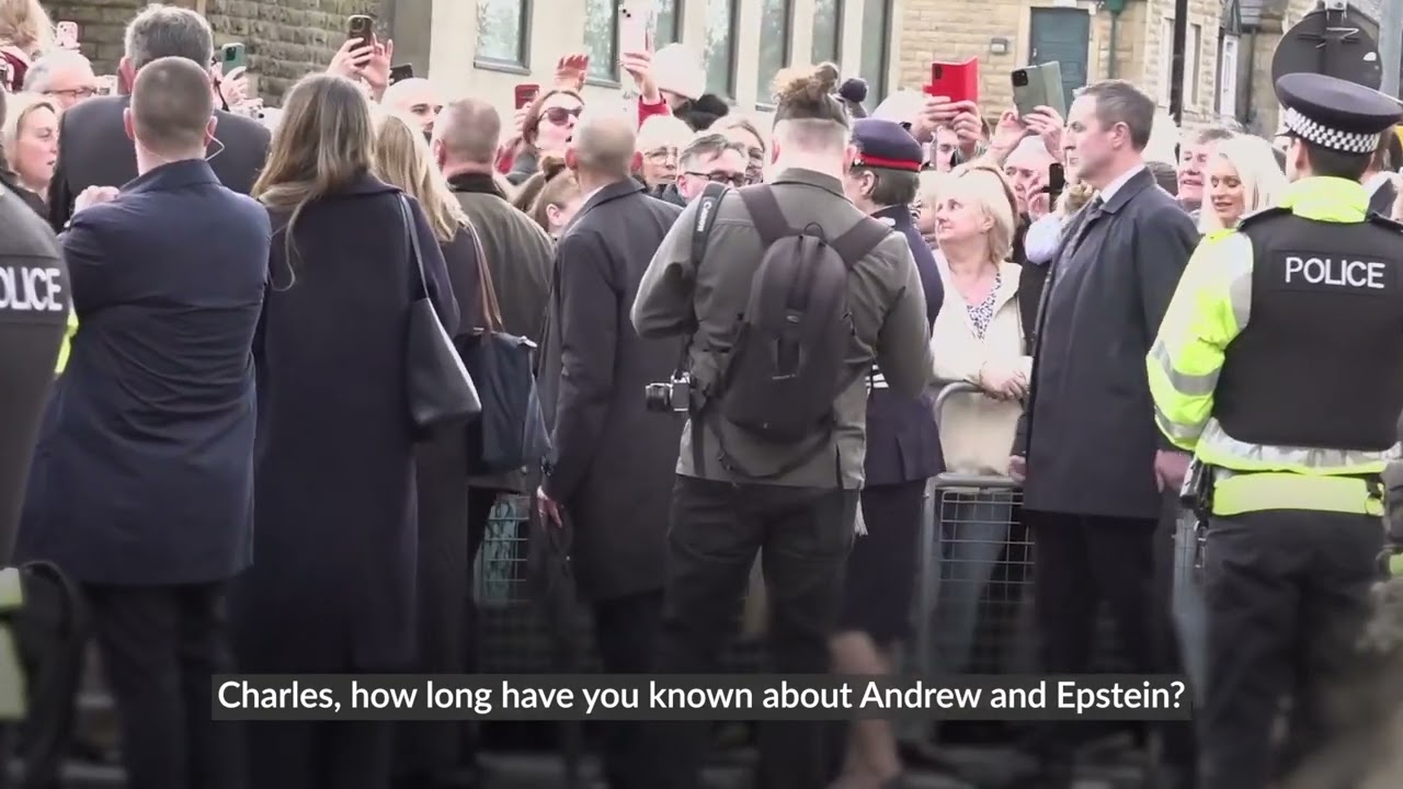 King heckled over Andrew's links to Jeffrey Epstein