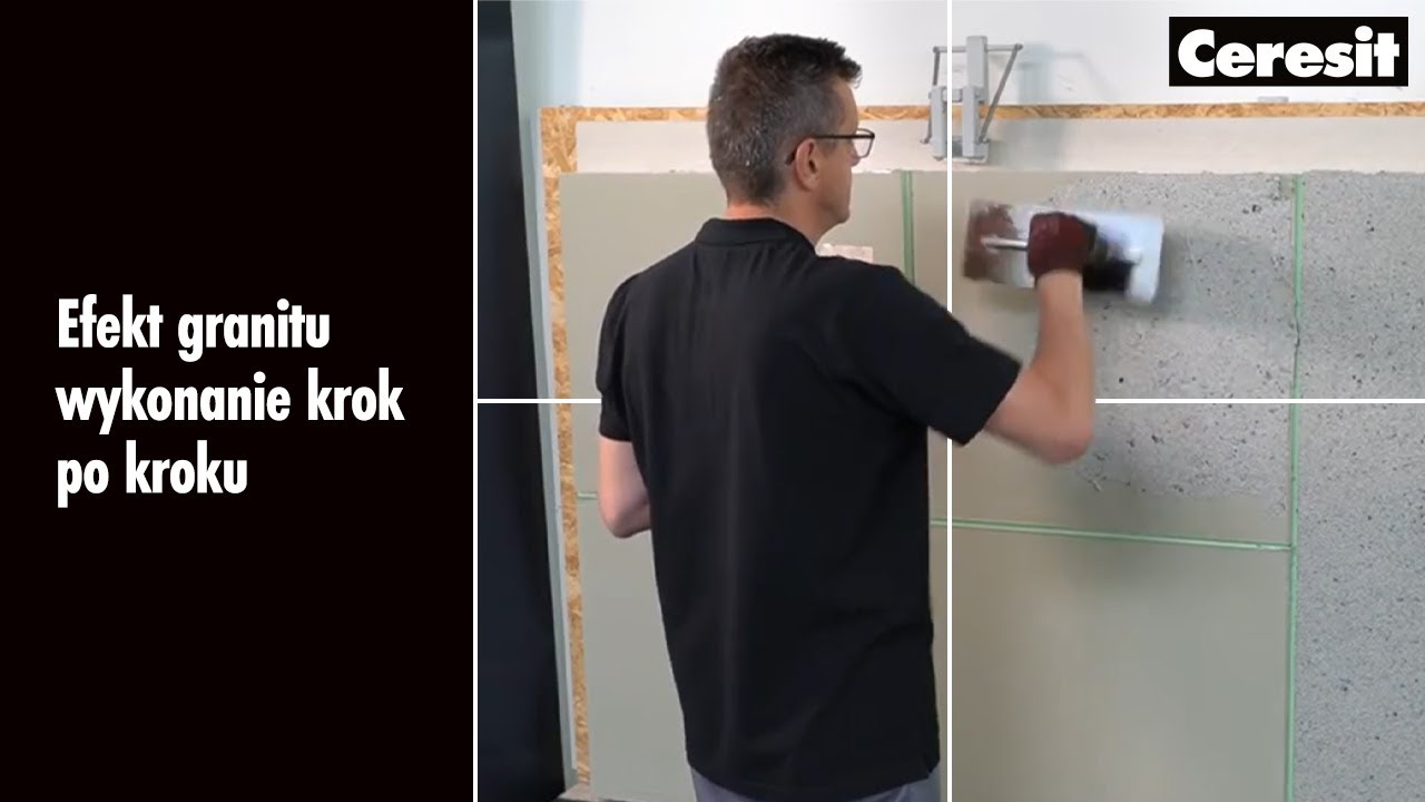Efekt granitu na ścianie