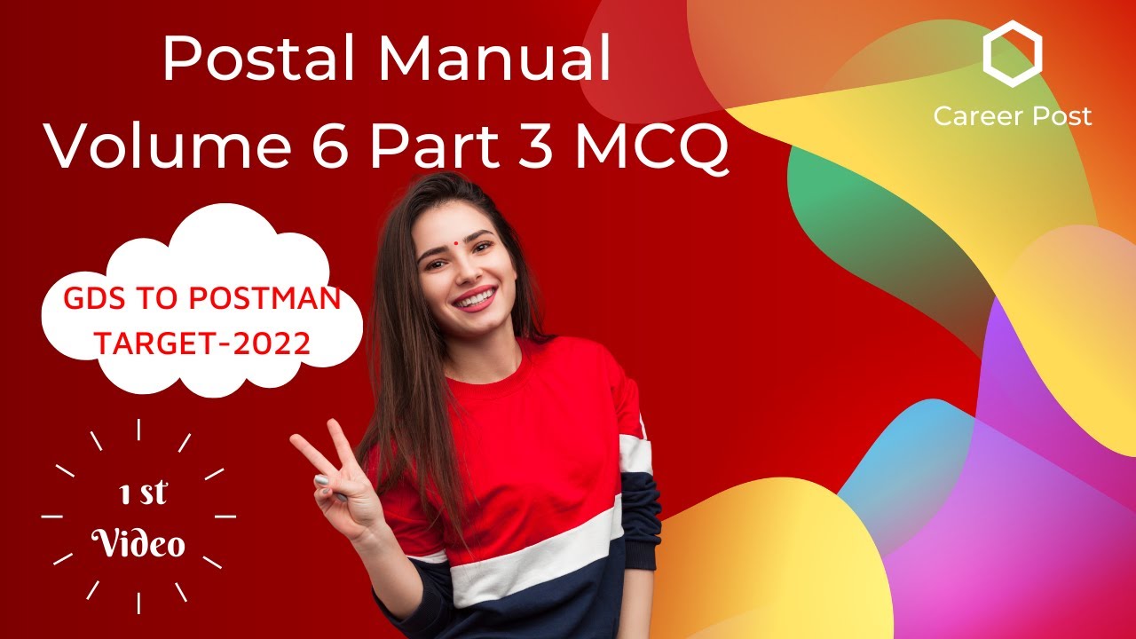 POSTAL MANUAL VOLUME 6 PART 3 MCQ: 70 QUESTION AND ANSWERS in Telugu on Volume VI Part 3