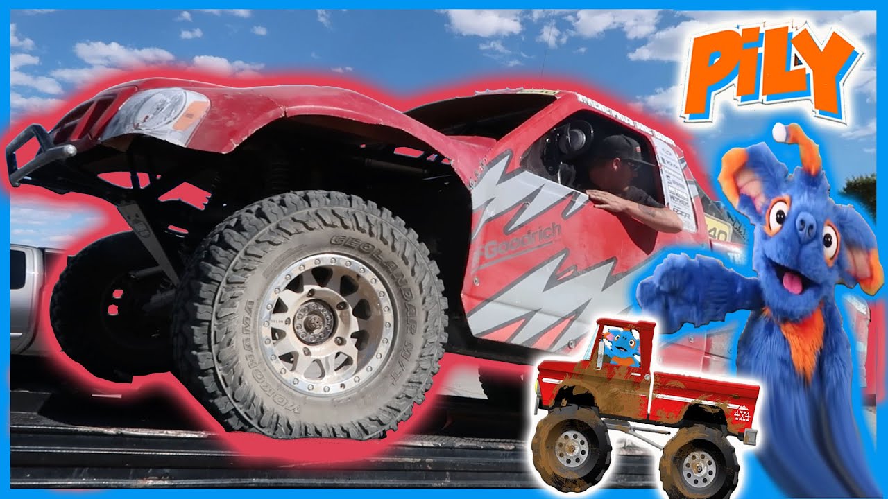 Off Road Racing Trucks for Toddlers | Pily Truck Video for Kids | Pily Drives Trucks