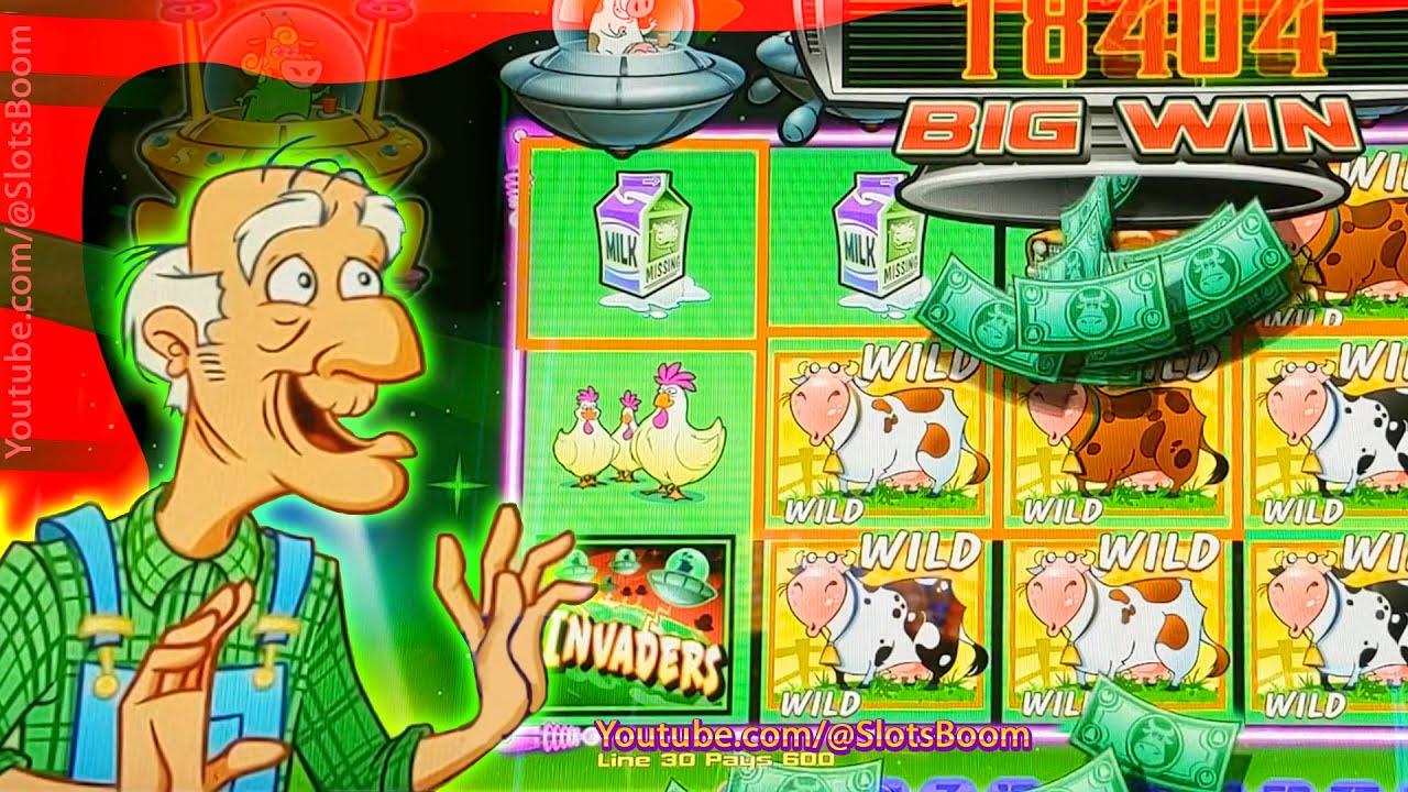 Мы хотим вернуть наших коров! БЕСПЛАТНЫЕ ИГРЫ, БОНУСЫ, Invaders Attack From The Planet Moolah, 1c...