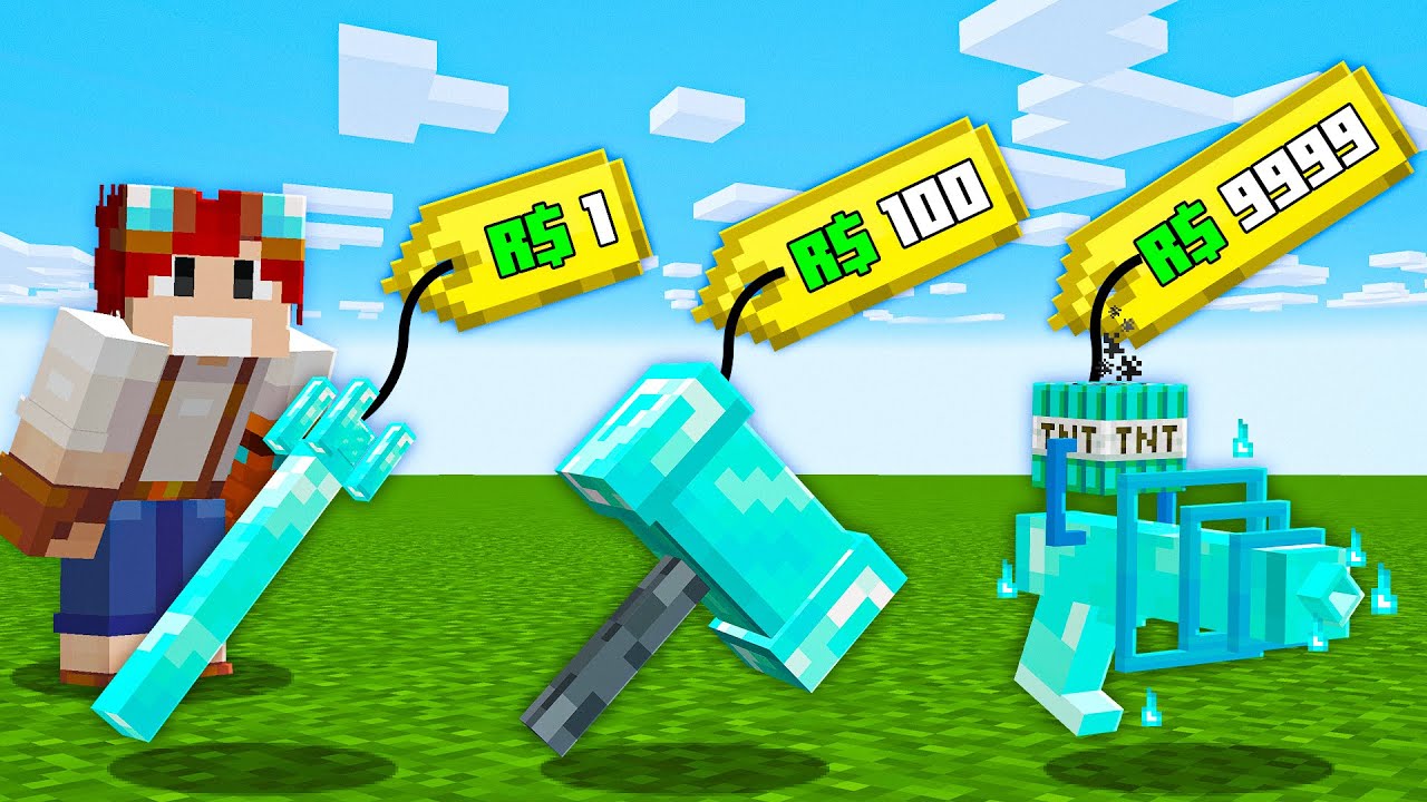 posso COMPRAR SUPER ITENS de DIAMANTES no minecraft
