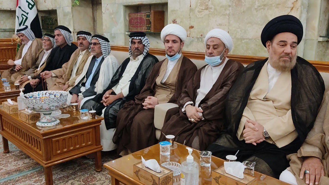 مقابلة امين العام للعتبه العلويه المقدسه ابناءه طرف الحويش ٢٦ نوفمبر ٢٠٢١