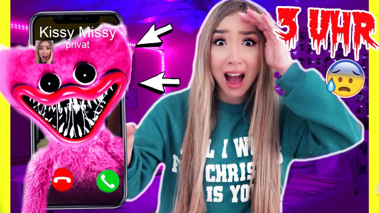 FACETIME und SCHREIBE niemals mit rosa KISSY MISSY aus POPPY PLAYTIME um 3 Uhr Nachts (sie weint)