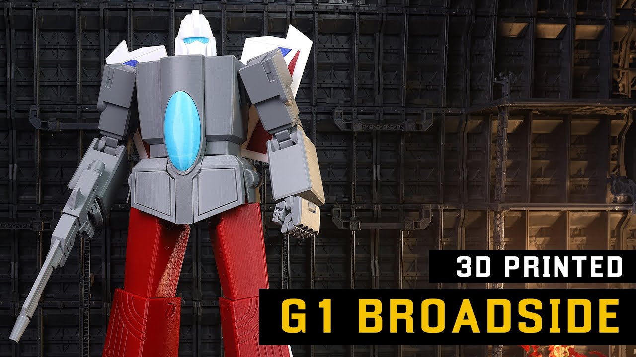 3D Printed G1 Transformers Broadside