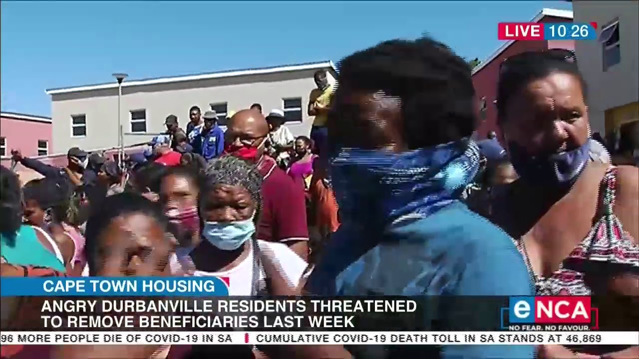 Cape Town's Durbanville residence clash with police over housing