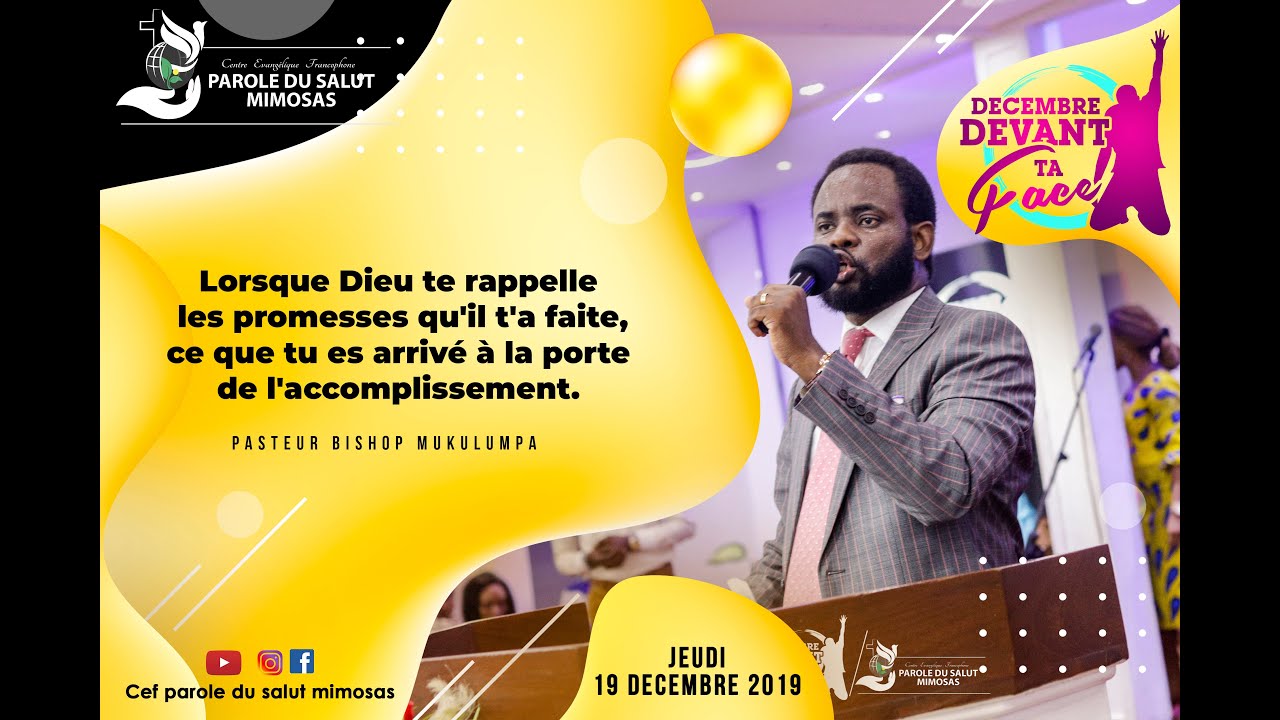 La Destinée de JOSEPH/ Pasteur BISHOP MUKULUMPA