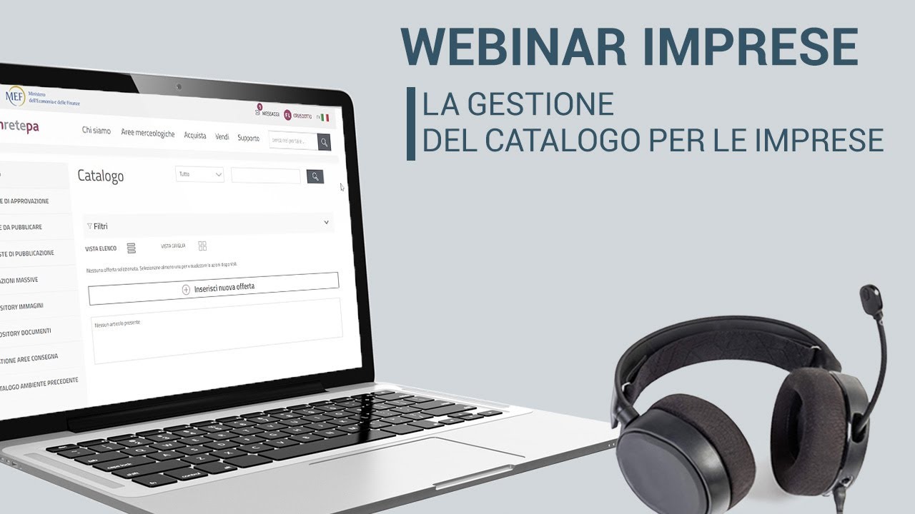 La Gestione del catalogo MePA da parte dell'Operatore economico