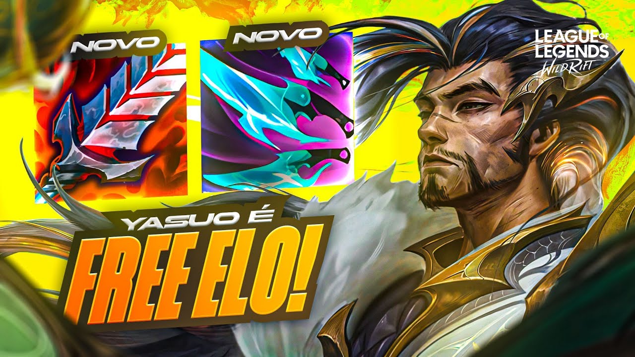 ESSE BONECO É FREE ELO! YASUO TÁ IMORAL DE FORTE NO PATCH 6.2A | LoL Wild Rift