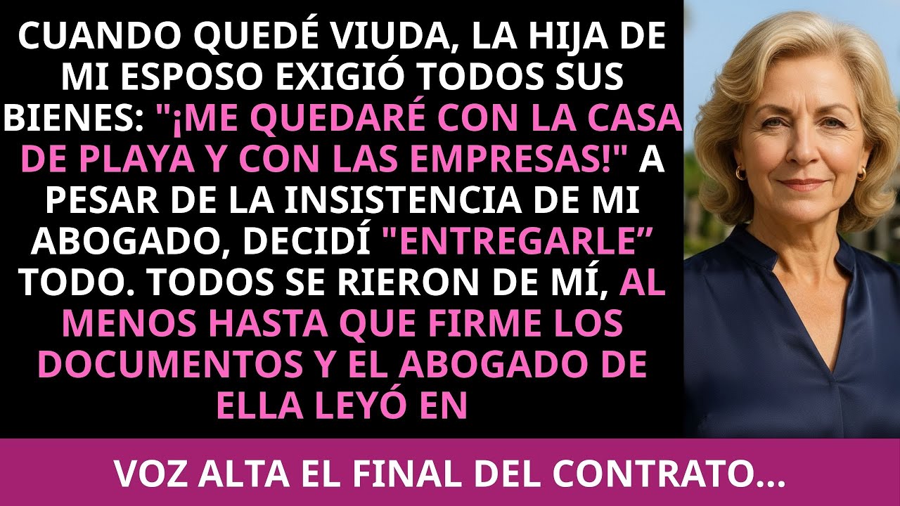 La heredera codiciosa exigió todo lo que por derecho era mío. Yo acepté, y su abogado cayó en mi...