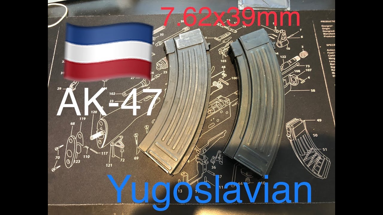 Yugoslavian AK47 7.62x39mm TYPE 1&2  Magazines Рожок автомата Калашникова