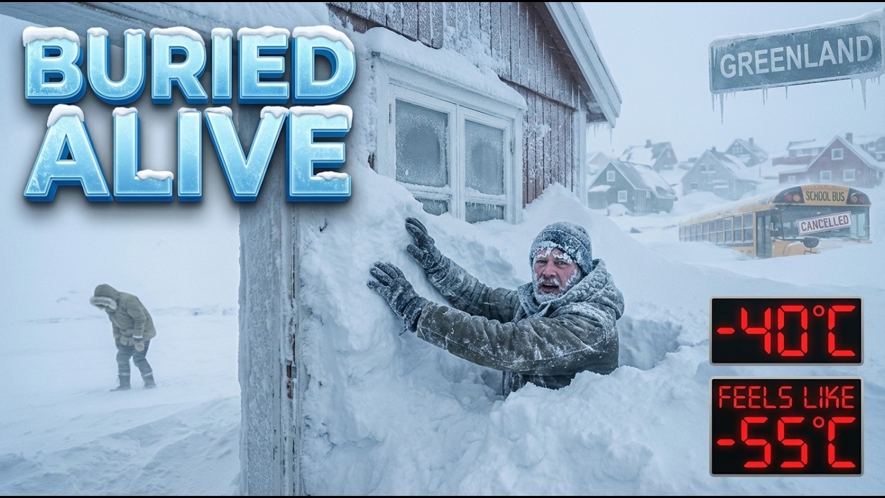 Greenland Towns Face Heavy Snow and Strong Winds – Snow Drift Blocks Streets and Access Routes