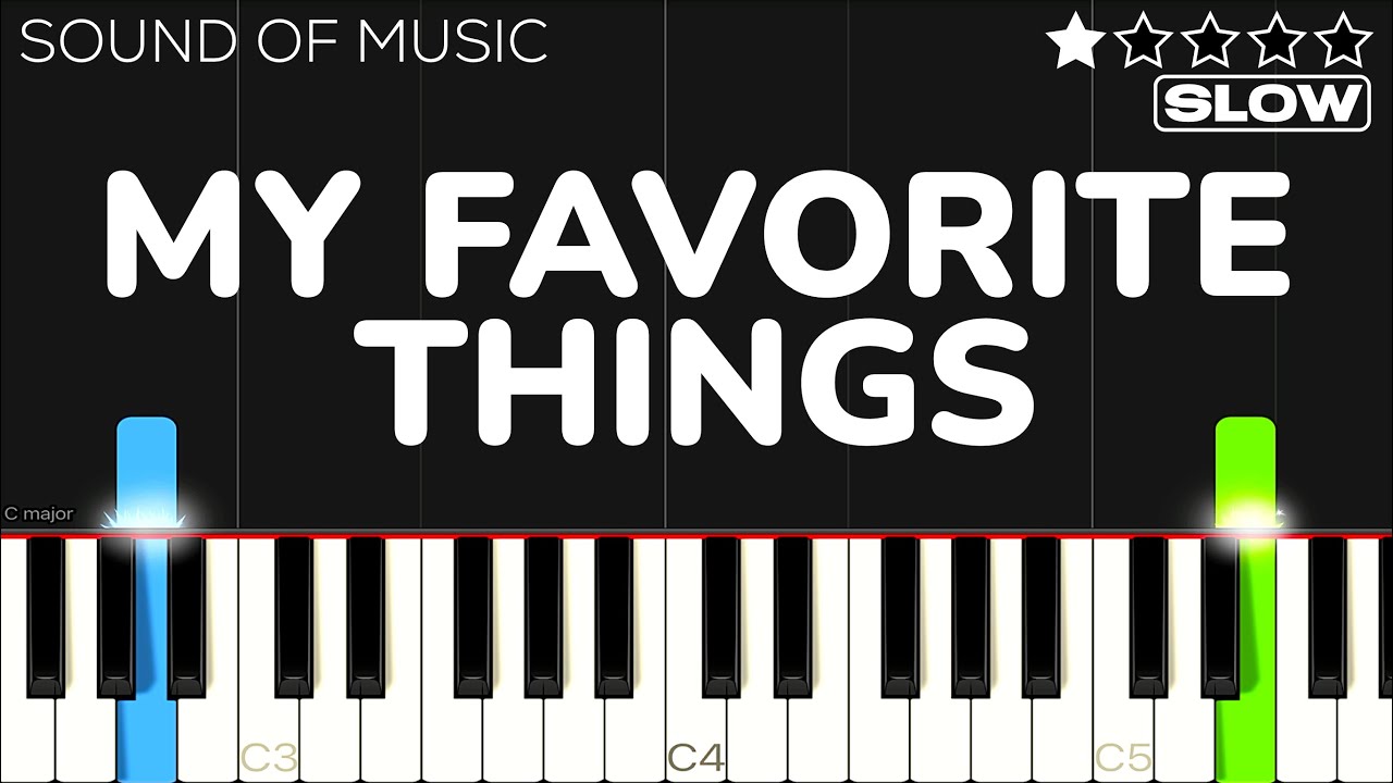 The Sound of Music - My Favorite Things | SLOW EASY Piano Tutorial