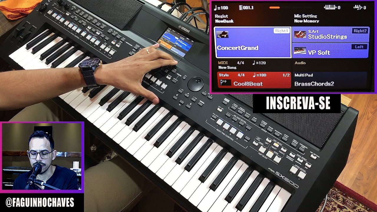 🎹 COMO COPIAR LOOP DE GUITARRA E VIOLÃO - PSR SX600/S670