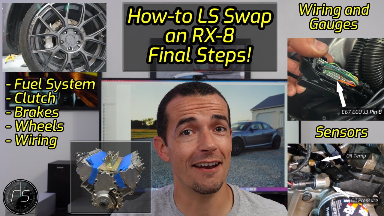 The final steps I took to LS swapping an RX8 - Wiring, fueling, clutch, brakes, wheels/suspension...