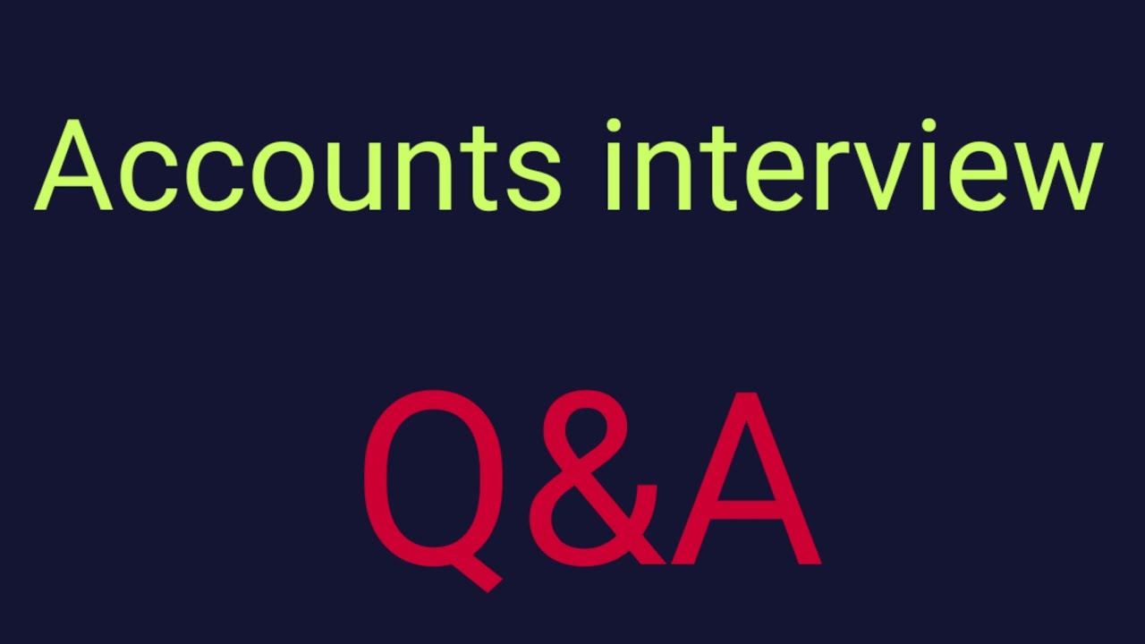 Accountant job interview Questions and Answers। #accountant । #commerce #accountingjob #jobinterview