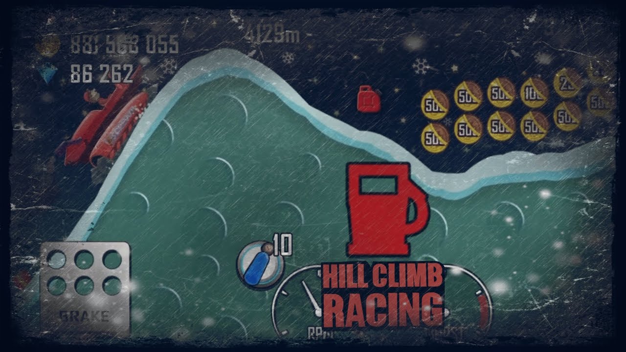 Hill Climb Racing: Finger Screw & Xmas 4720m