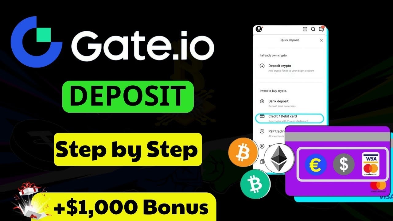 How to deposit Money on Gate.io Tutorial 2025 (Crypto & Fiat)