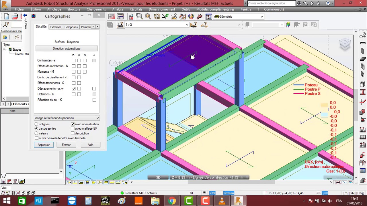 Formation Robot : Etude d’un Bâtiment à usage d’Habitation R+3 Part 3
