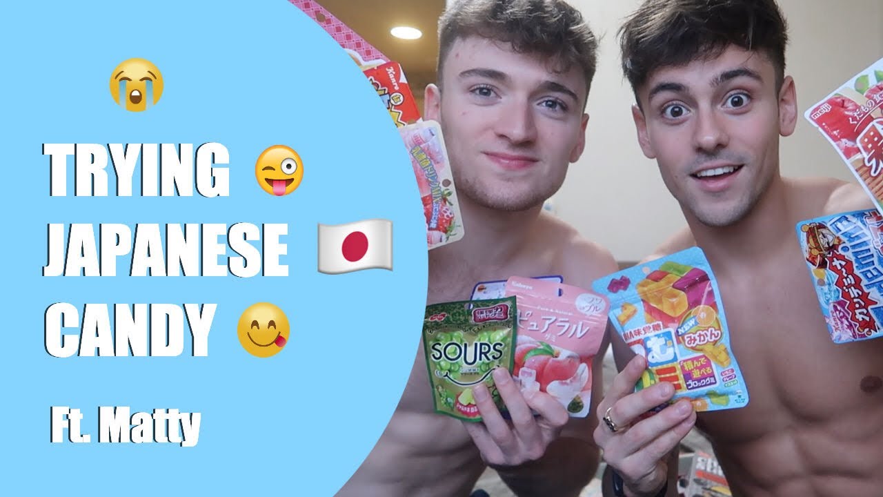 Trying Japanese Candy Ft. Matty Lee *SO GROSS* I Tom Daley