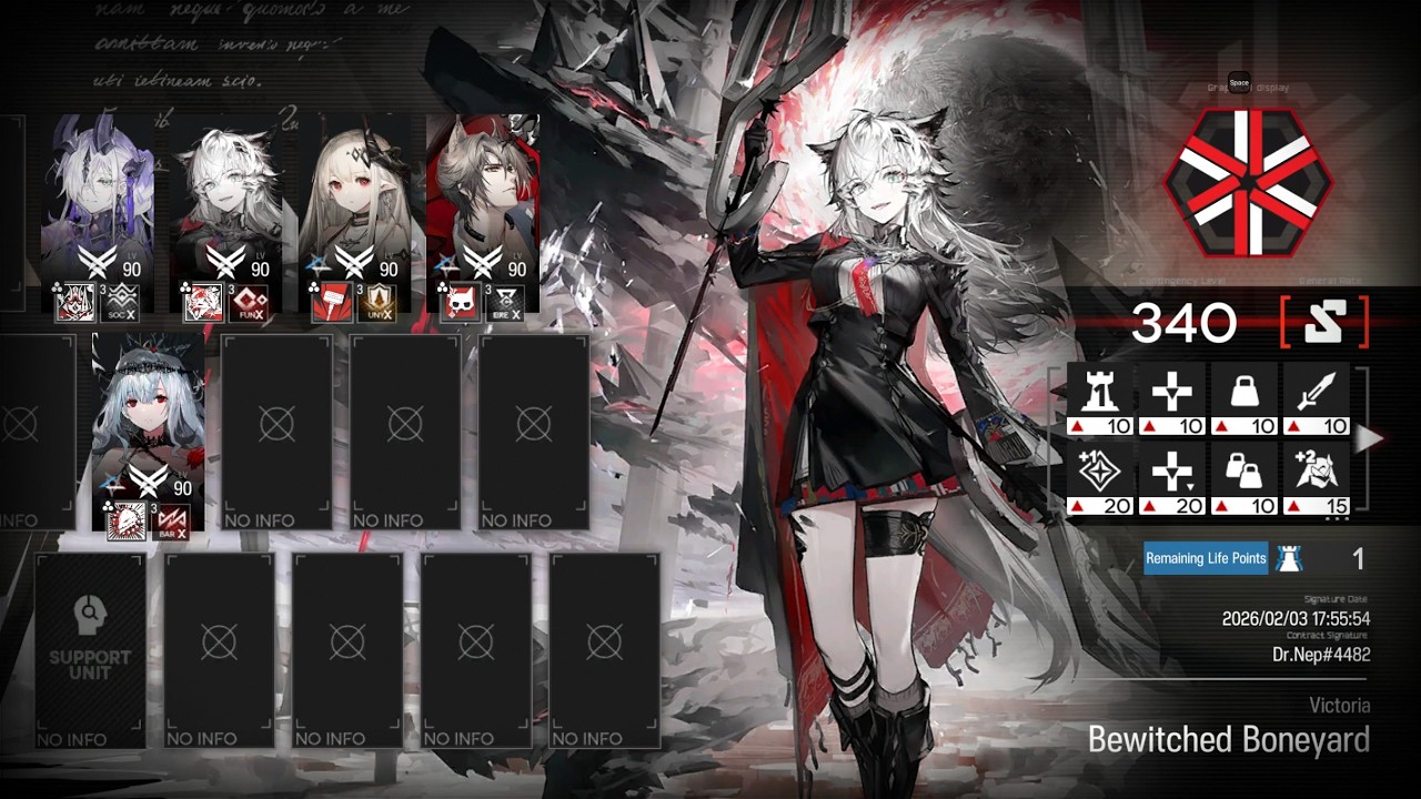 [Arknights] CC#4 Battleplan Arclight - Bewitched Boneyard - (340) [EnemyKnights]