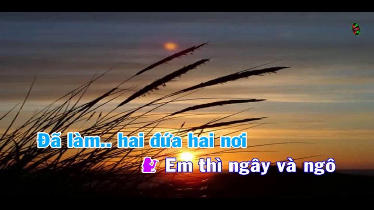Karaoke Song Ca   Hiu Hat Doi Nhau   Canh Ngoc Thieu Giong Nu