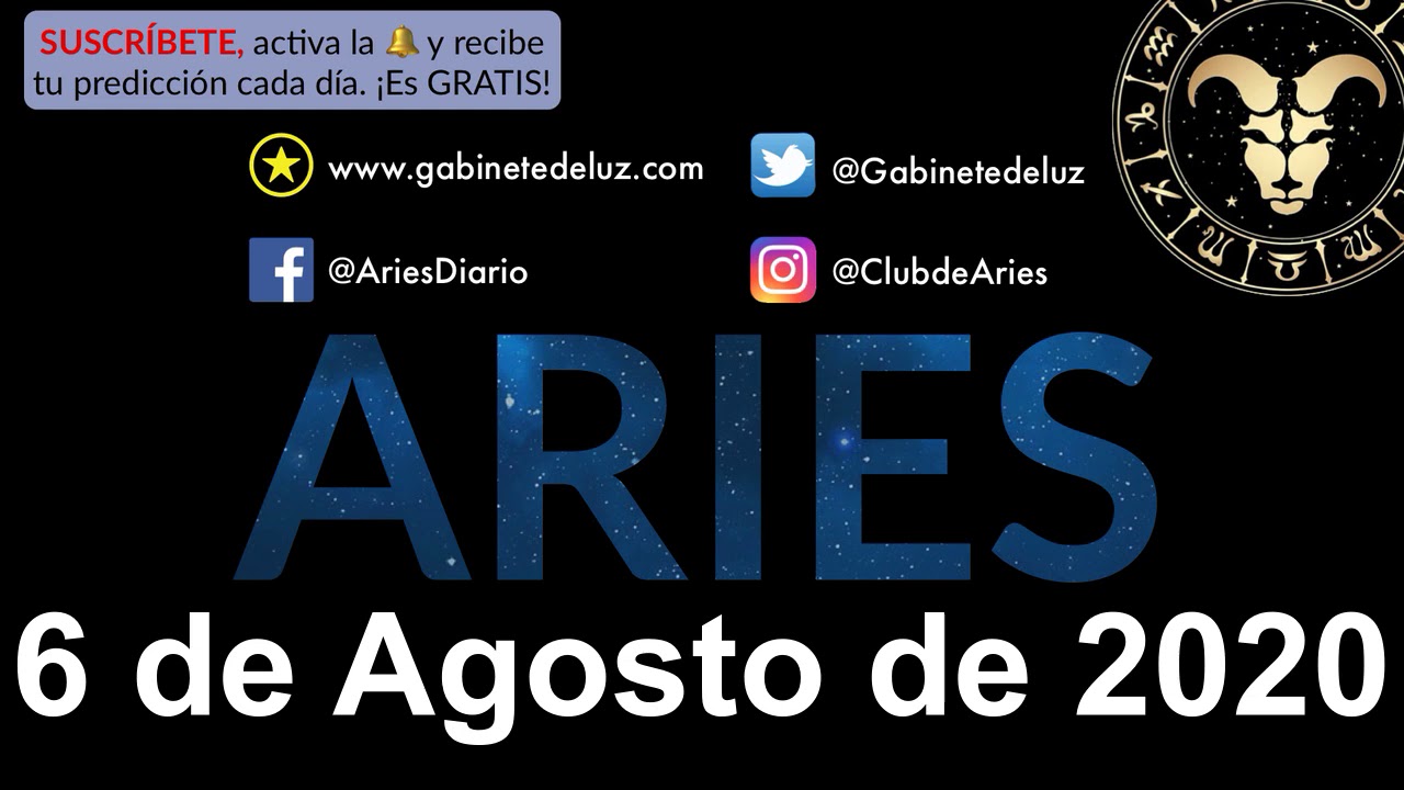 Horóscopo Diario - Aries - 6 de Agosto de 2020