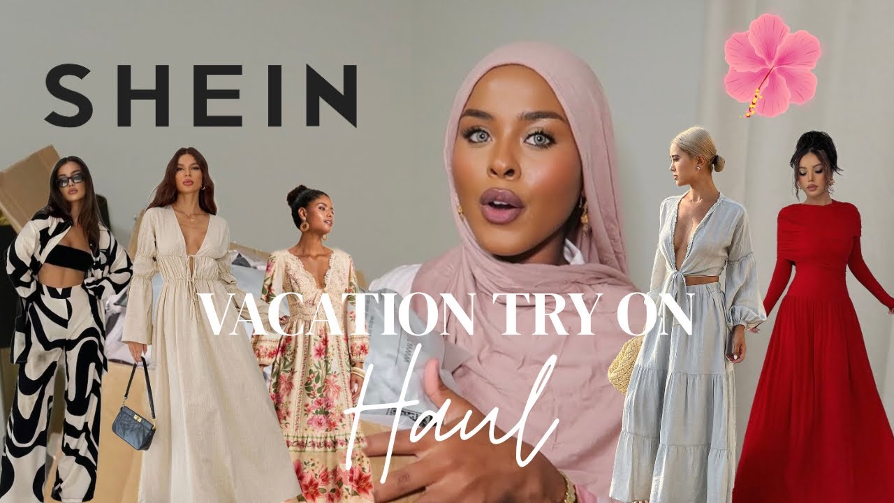 SHEIN VACATION HAUL 2025. *MODEST OUTFITS* DHARKI AAN DALBADAY AYA YIMID. AYANUBAAX 🩷@SHEINOFFICIAL 
