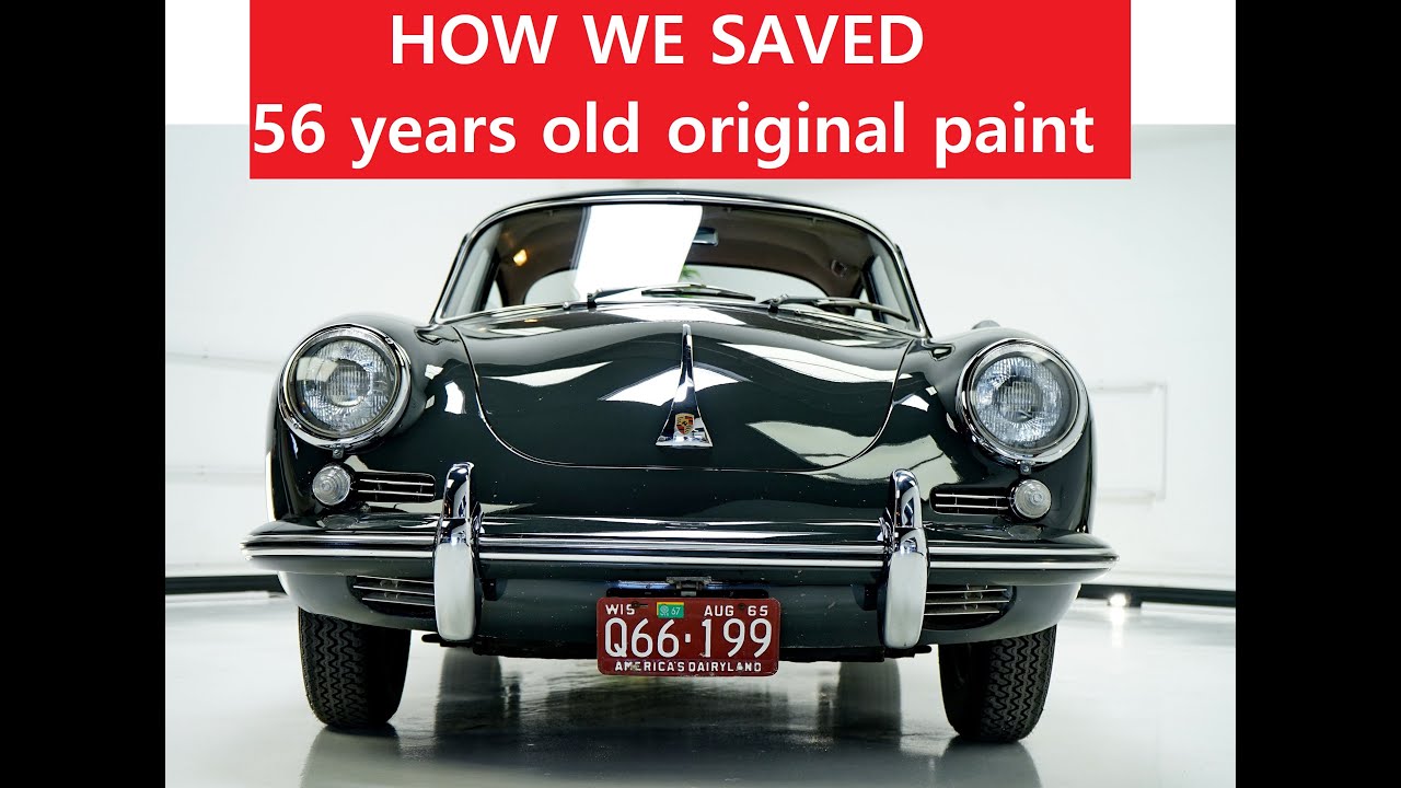 PAINT CORRECTION “restoration” ALL ORIGINAL 1965 Porsche 356C