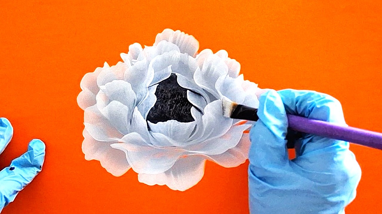 INCROYABLE méthode || sublime fleur en noir et blanc ||