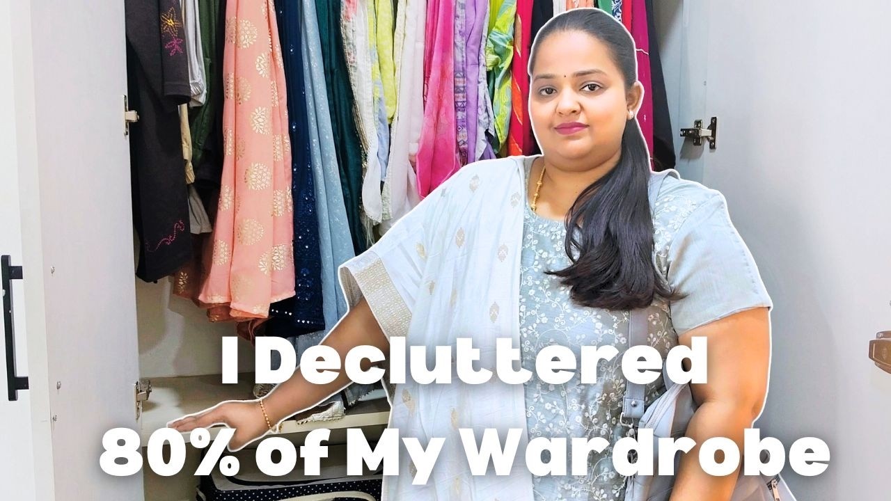 I Decluttered 80% of My Wardrobe  | Minimalist Indian Closet Reveal