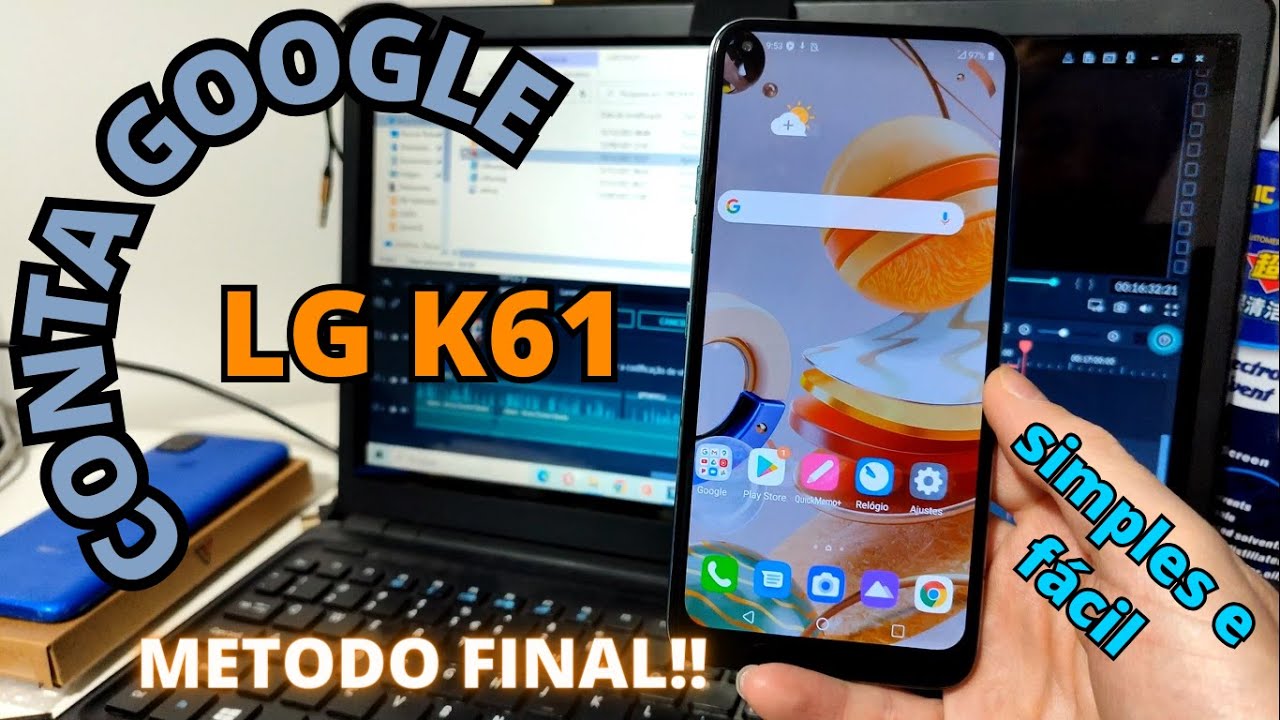 Desbloquear Conta Google LG K61 #android11 Rápido e Fácil.. Downgrade #android10