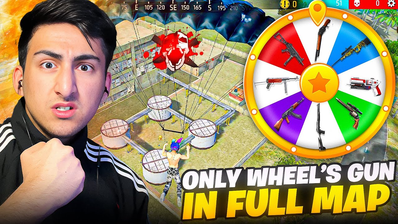 Я буду использовать только оружие из этого колеса 😭😱 [A_s Gaming] - Free Fire India