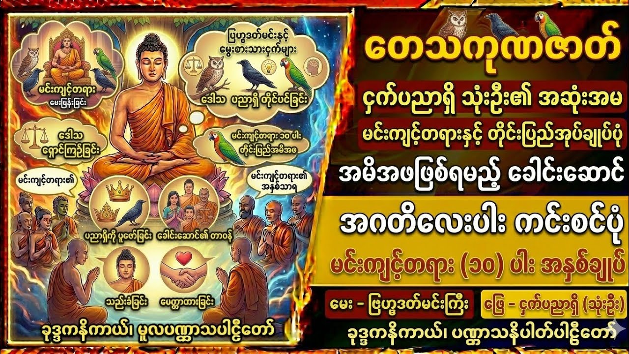 #တေသကုဏဇာတ်တရားတော်(အဆက်)#ဆဋ္ဌသင်္ဂါယနာတင်တရားတော်များ #မင်းကွန်းဆရာတော်ဘုရားကြီး