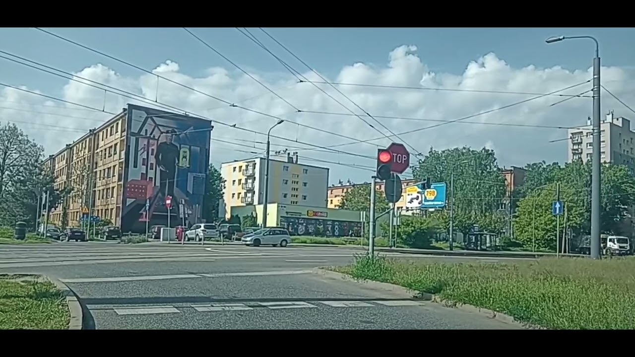 Katowice; skrzyżowanie koło CP Zawodzie