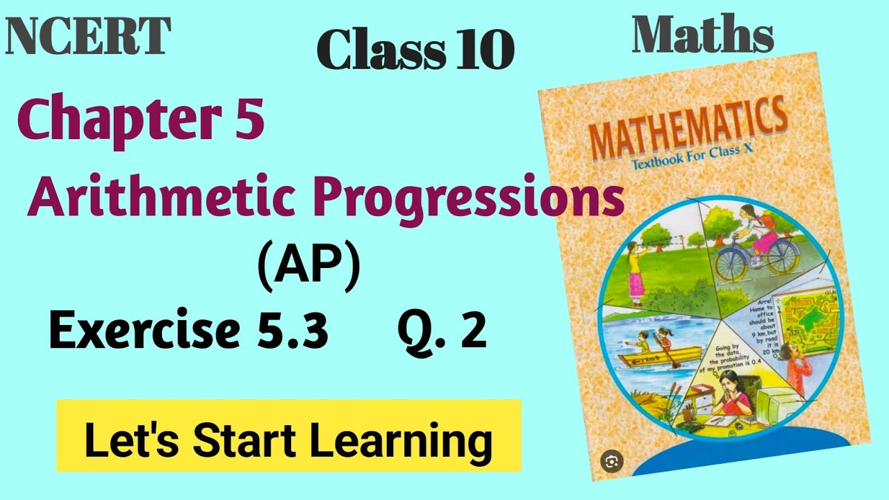 Class 10 maths NCERT chapter 5 Arithmetic progression (AP) Q. 2 