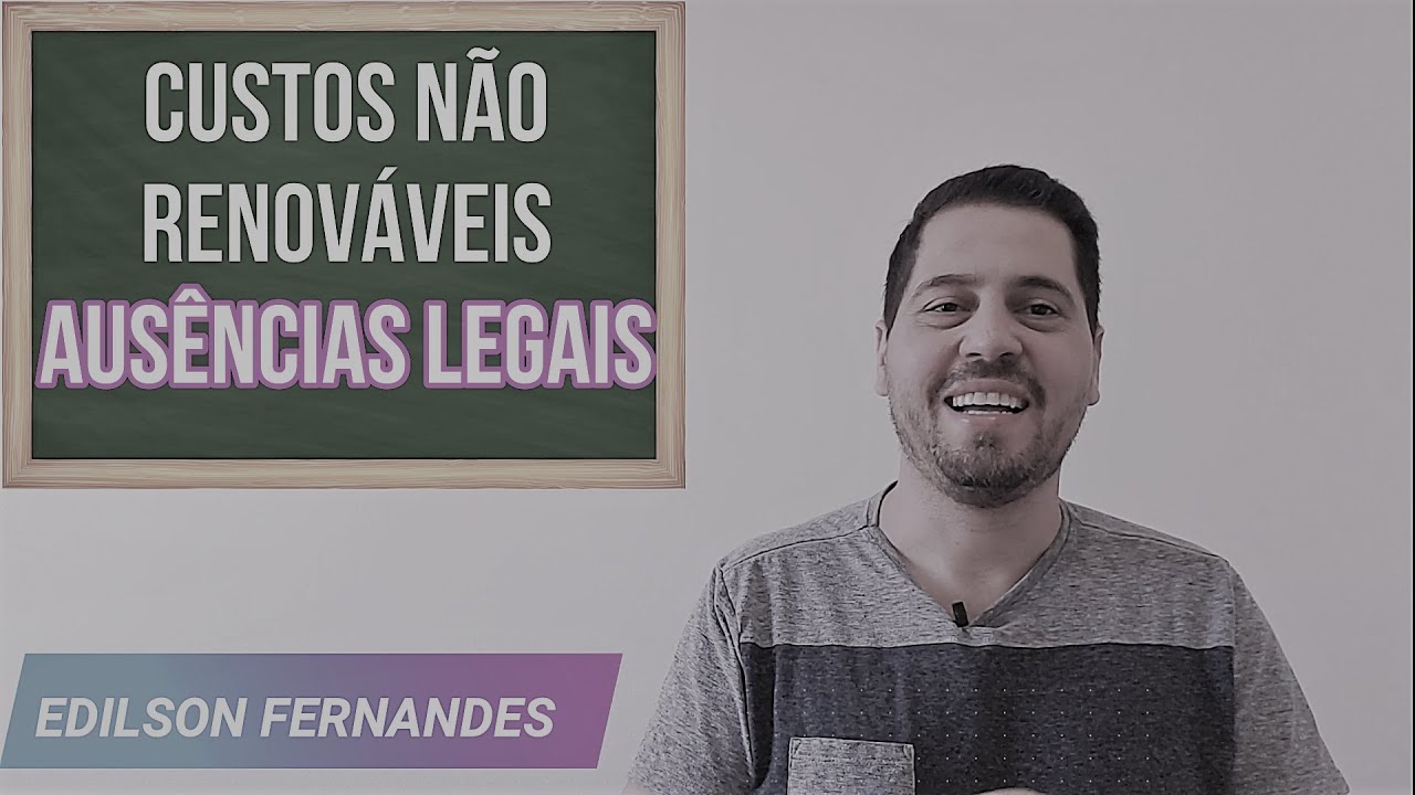 Ausências Legais- Custos não renováveis da planilha de custos contratos com DEMO.
