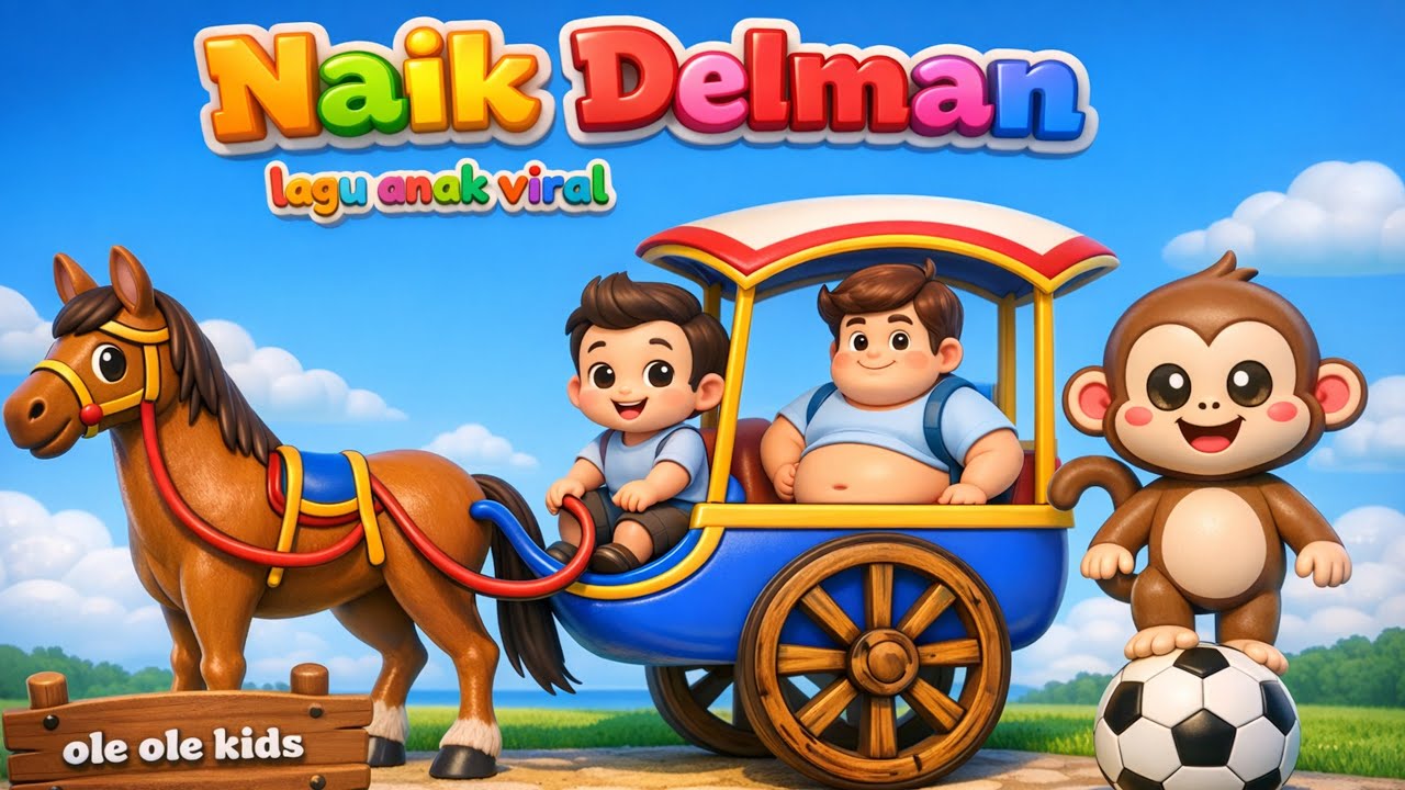 NAIK DELMAN | NAIK DELMAN ISTIMEWA | LAGU ANAK VIRAL TERBARU | LAGU ANAK INDONESIA