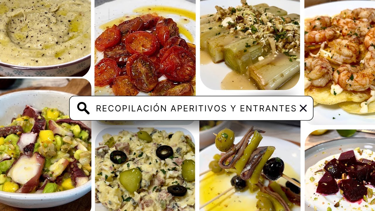 20 Recetas Fáciles de Aperitivos 👨🏻‍🍳 ¡Entrantes Rápidos para Sorprender! (Recopilación)