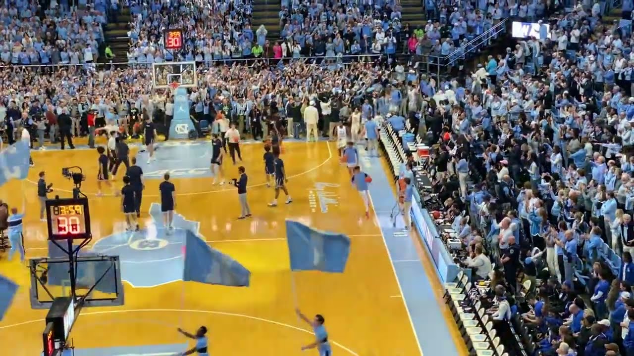 Duke vs North Carolina Tar Heels February 3rd, 2024. Here comes Carolina