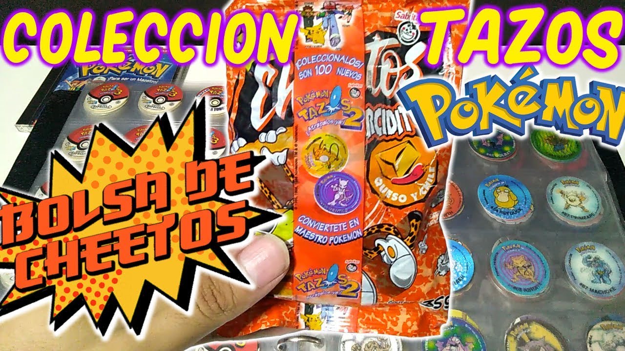 Mi Gran colección de Tazos Pokémon de México (Bolsa de Cheetos taps 1999)