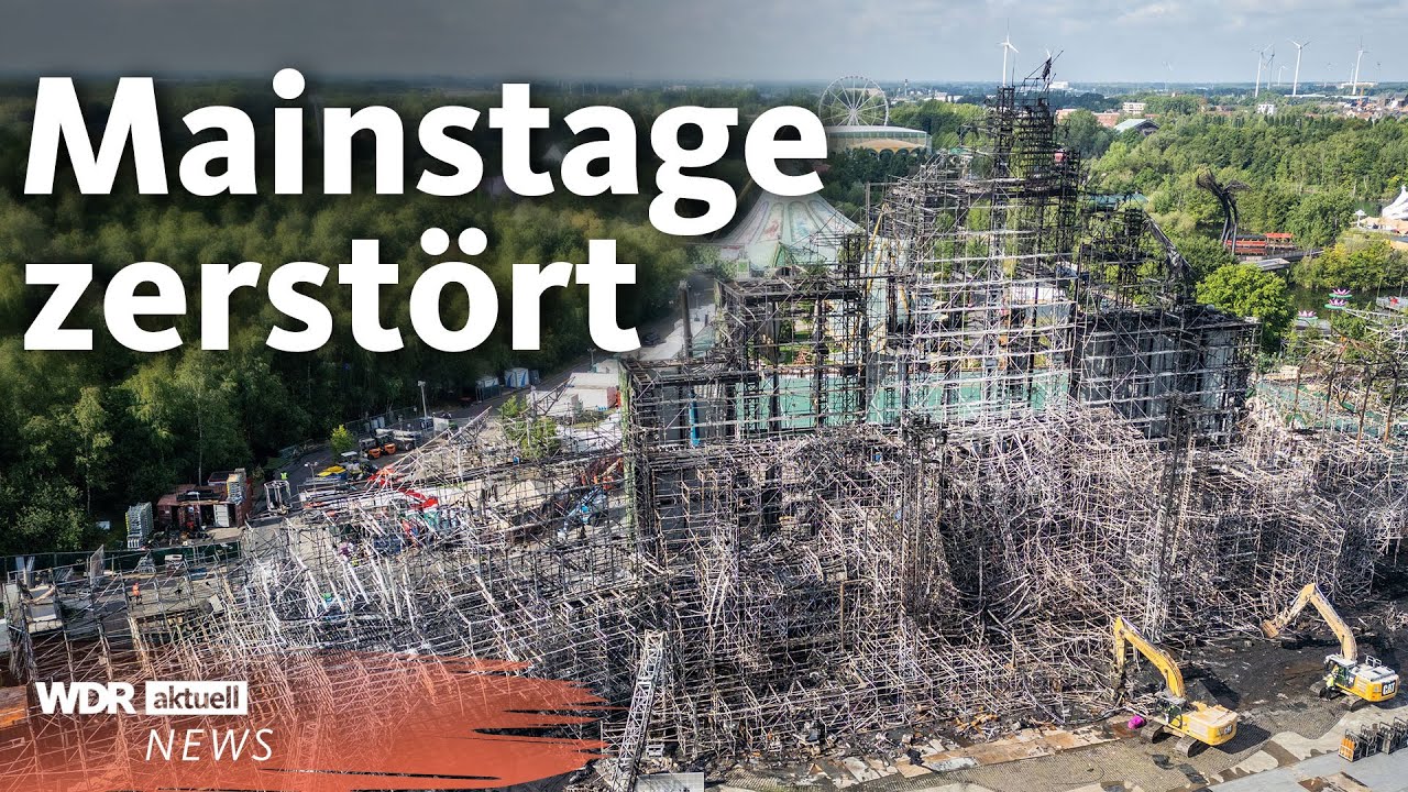 Feuer bei Tomorrowland: Hauptbühne zerstört – das Festival startet trotzdem | WDR aktuell