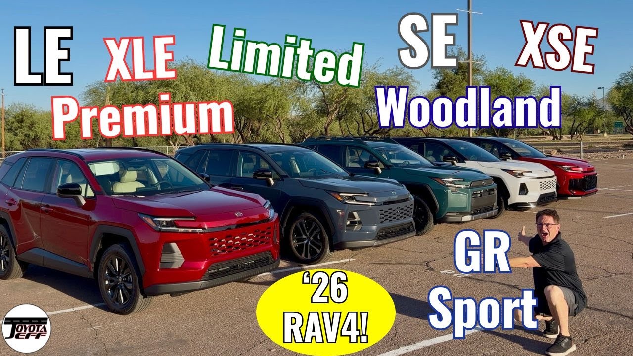 СРАВНЕНИЕ ВСЕХ комплектаций Toyota RAV4 2026 года!
