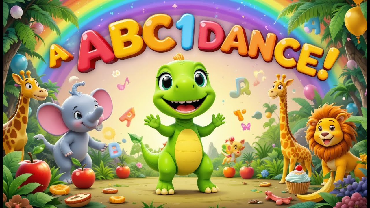 Dino’s Ultimate Learning Party! 🦖 ABCs, 123s, Animals & Dance Songs for Toddlers | Kids Songs Mix