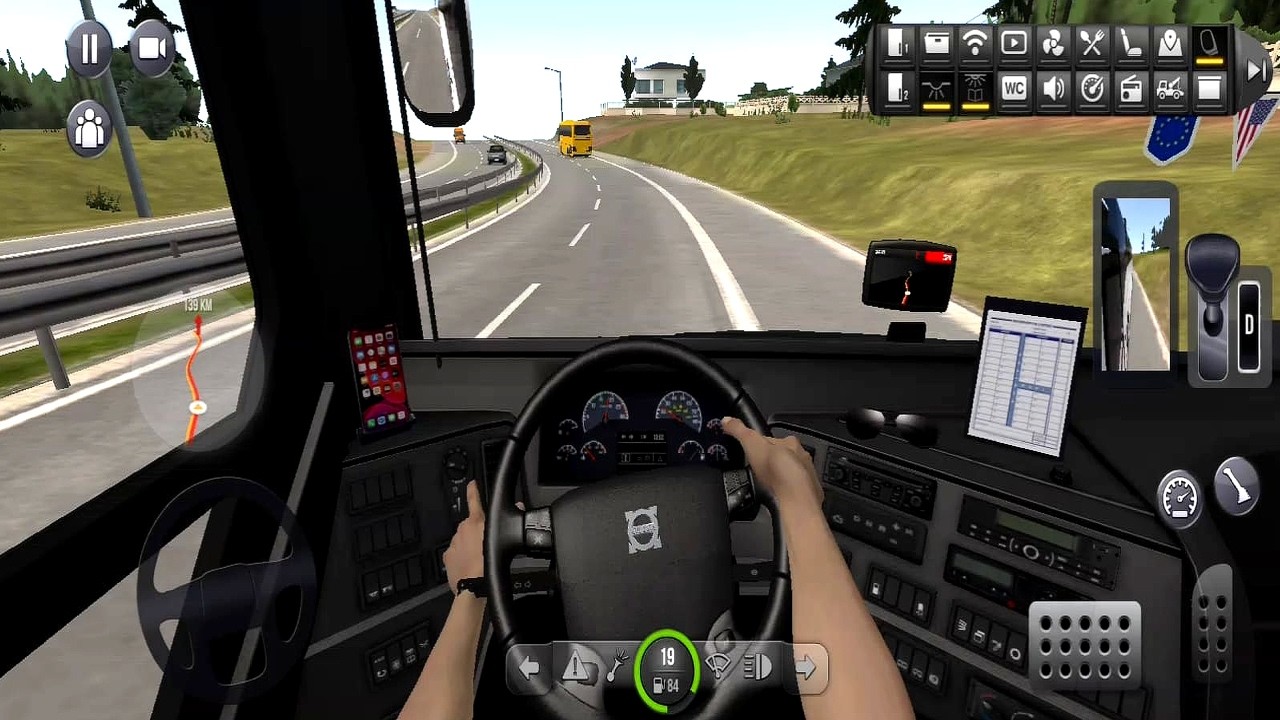 Volvo Bus Driving in Bus Simulator Ultimate 🚌 | Realistic Cockpit Gameplay