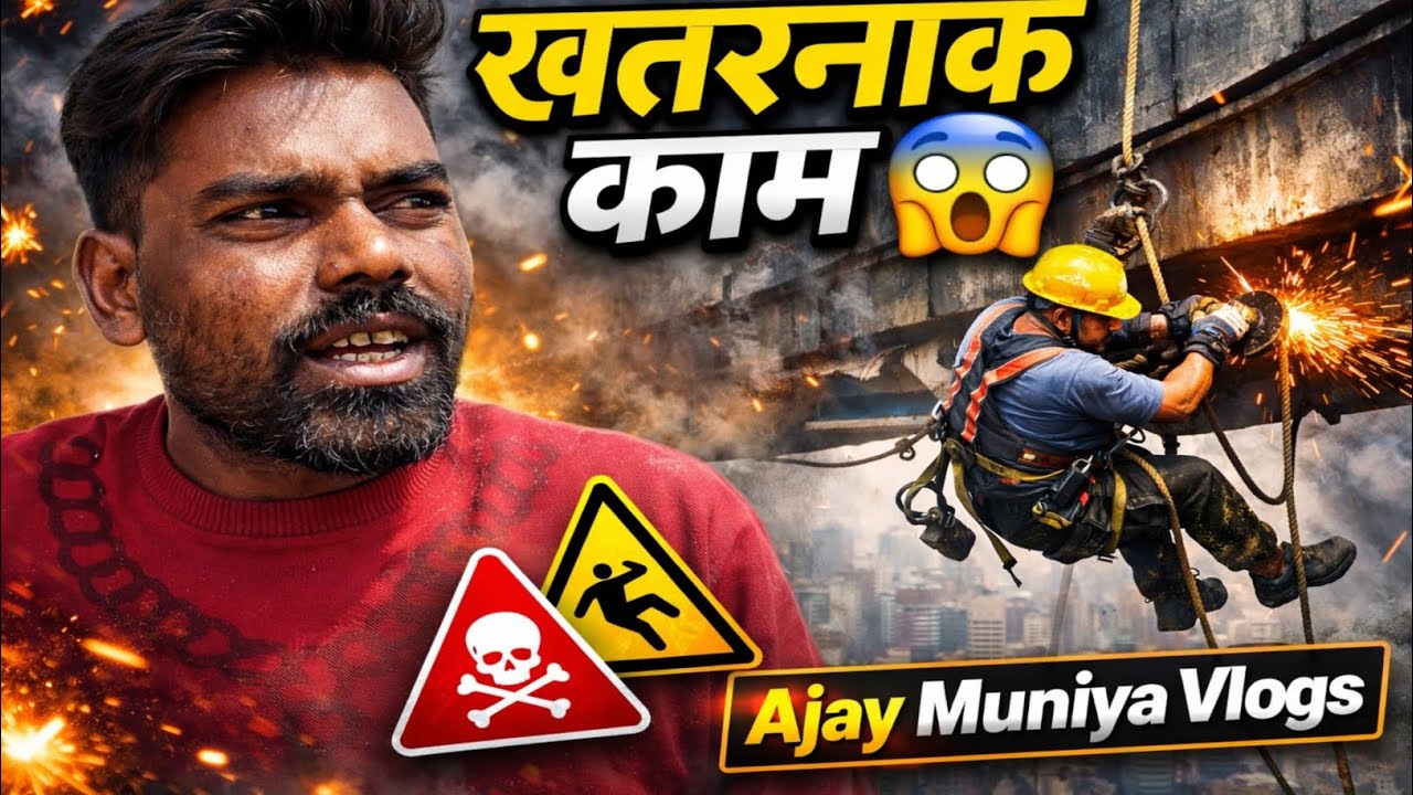 सावधानी नहीं रखी तो बड़ा हादसा हो जाता 😳 | खतरनाक काम Vlog